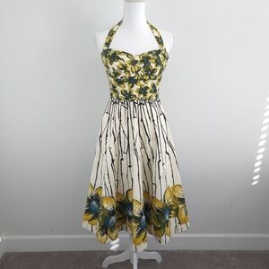Anthropologie Girls From Savoy Floral Halter Dress